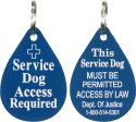 Engraved Acrylic Service Dog Access Tag