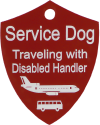 Engraved Service Dog Travel Identification Tag