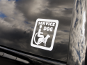 4-Inch Service Dog Vinyl Decals