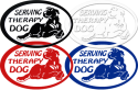Therapy Dog Vinyl Decals