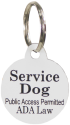 Small Dog Engraved ID Plastic Tag